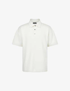 AllSaints Easton Oversized Organic Cotton-blend Polo Shirt