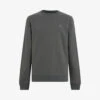 AllSaints Raven Ramskull-embroidered Organic-cotton Jumper