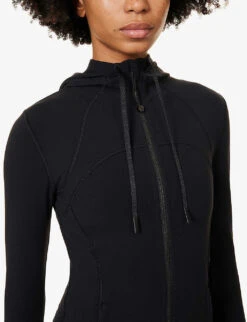 Lululemon Define High-neck Stretch-jersey Jacket -Selfridges Store R04044735 BLACK ALT04