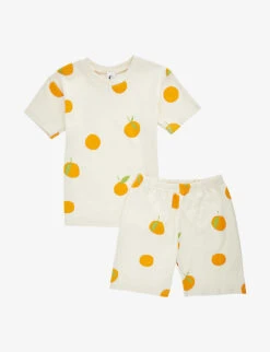 Graphic-print Organic Cotton-jersey Pyjama Set 3-11 Years