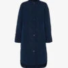 Whistles Longline Diamond-quilted Recycled-polyester Coat