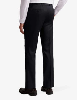Ted Baker Skyets Slim-fit Mid-rise Wool Trousers -Selfridges Store R04059364 NAVY ALT03