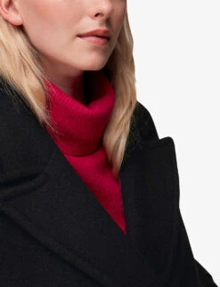 Whistles Oversized-collar Relaxed-fit Wool-blend Jacket -Selfridges Store R04061927 BLACK ALT04