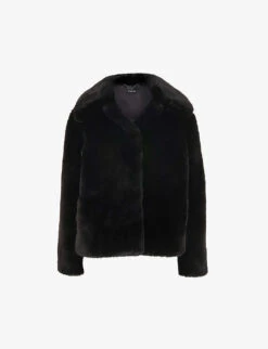 Whistles Drew Boxy-fit Faux-fur Coat