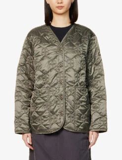 ANINE BING Andy Quilted Shell Jacket -Selfridges Store R04066408 ARMYGREEN ALT02