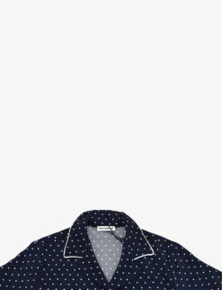 Pre-loved Dolce & Gabbana Polka-dot Stretch-silk Pyjama Set 6 Years -Selfridges Store R04066534 NAVYWHITE ALT04