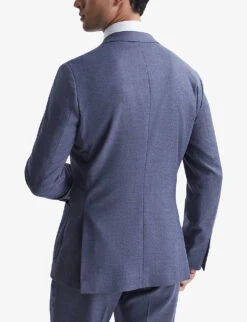 Reiss Marquee Double-breasted Wool-blend Blazer -Selfridges Store R04068005 AIRFORCEBLUE ALT03