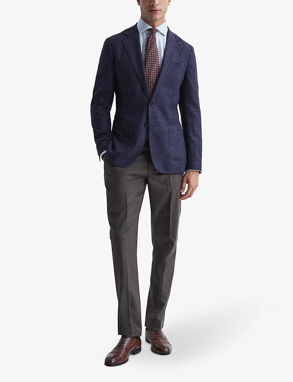 Reiss Keep Single-breasted Wool-blend Blazer 2 Reiss Keep Single-breasted Wool-blend Blazer - Image 2