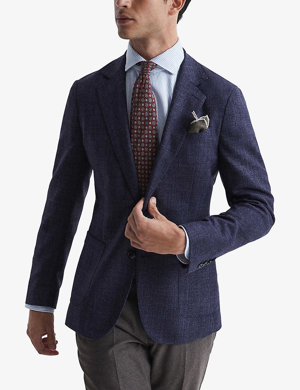 Reiss Keep Single-breasted Wool-blend Blazer 3 Reiss Keep Single-breasted Wool-blend Blazer - Image 3