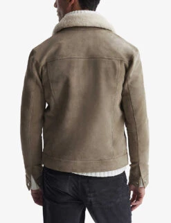 Reiss Hibiscus Slim-fit Shearling Jacket 8 Reiss Hibiscus Slim-fit Shearling Jacket -Selfridges Store R04068016 SAGE ALT03