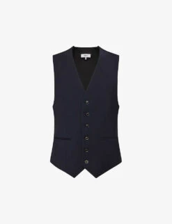 Reiss Hope Regular-fit Stretch-woven Waistcoat