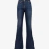 Reiss Beau Skinny Flared High-rise Stretch-denim Jeans