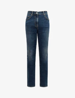 Reiss Phillipa Straight-leg High-rise Stretch-denim Jeans
