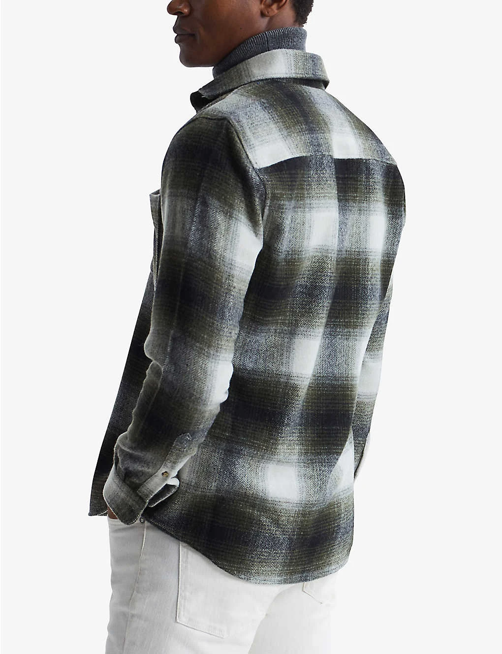 Reiss Daytona Checked Wool-blend Shirt 4 Reiss Daytona Checked Wool-blend Shirt - Image 4