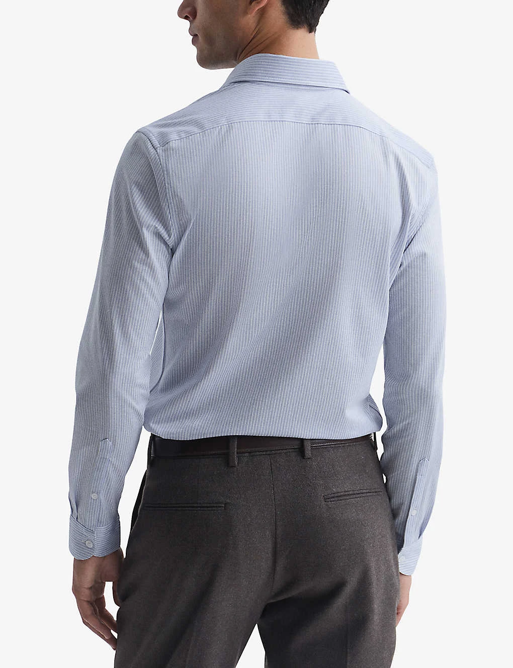 Reiss Bosa Striped Slim-fit Cotton-blend Shirt 4 Reiss Bosa Striped Slim-fit Cotton-blend Shirt - Image 4