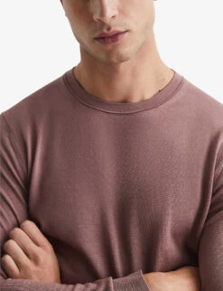 Reiss Wessex Slim-fit Wool Jumper -Selfridges Store R04068217 WOODROSE ALT04