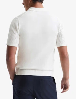 Reiss Graphic-weave Cotton Shirt -Selfridges Store R04068239 WHITE ALT03