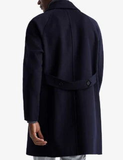 Reiss Adventurer Relaxed-fit Wool-blend Coat -Selfridges Store R04068267 NAVY ALT03