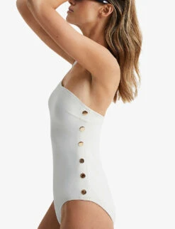Reiss Bethany One-shoulder Swimsuit 9 Reiss Bethany One-shoulder Swimsuit -Selfridges Store R04068298 WHITE ALT04