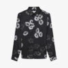 Reiss Evie Floral-print Recycled Polyester-blend Shirt