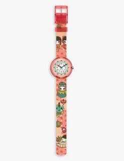 Flik Flak FBNP200 Zashiki Warashi Bio-sourced Plastic And Recycled-PET Quartz Watch -Selfridges Store R04069401 ALT02