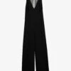 Ted Baker Janvier Crystal-embellished V-neck Woven Jumpsuit