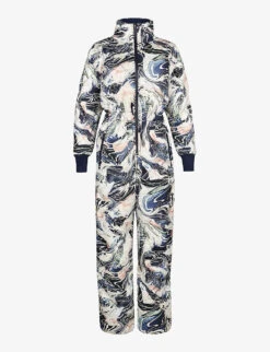 Sweaty Betty Aspen Ski Glacier-print Recycled-polyester Jumpsuit