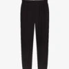 Reiss Elasticated-waist Straight-leg Mid-rise Stretch-woven Trousers