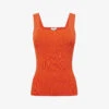 Reiss Tamara Square-neck Sleeveless Stretch-knit Vest
