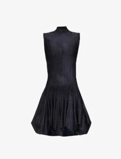 ALAIA Godet Flared-hem Stretch-woven Mini Dress