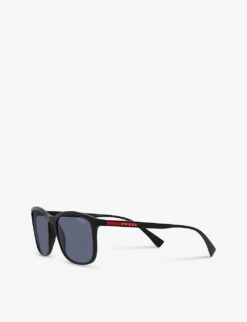 Prada Linea Rossa PS 01TS Square-frame Acetate Sunglasses -Selfridges Store R04076447 BLACK ALT02