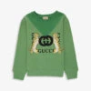Gucci Tiger Graphic-print Cotton-jersey Sweatshirt 6-12 Years