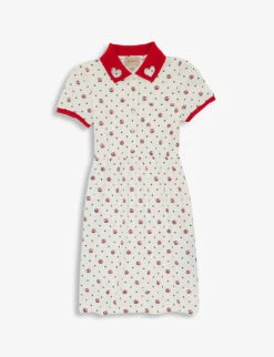 Gucci Star-print Stretch-cotton Dress 4-12 Years
