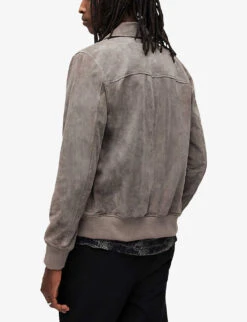 AllSaints Rashford Regular-fit Ribbed-hem Jacket -Selfridges Store R04080268 GLASSGREY ALT03