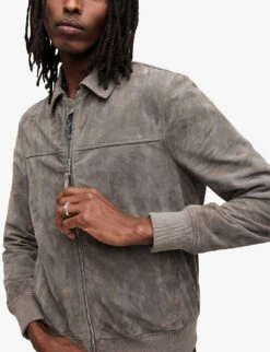 AllSaints Rashford Regular-fit Ribbed-hem Jacket -Selfridges Store R04080268 GLASSGREY ALT04