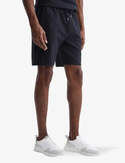 Reiss Robin Drawstring Waffle Cotton-blend Shorts 8 Reiss Robin Drawstring Waffle Cotton-blend Shorts -Selfridges Store R04080313 NAVY ALT02