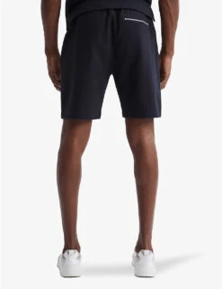 Reiss Robin Drawstring Waffle Cotton-blend Shorts 9 Reiss Robin Drawstring Waffle Cotton-blend Shorts -Selfridges Store R04080313 NAVY ALT03