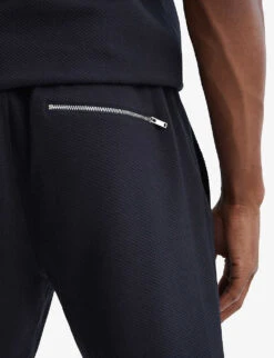 Reiss Robin Drawstring Waffle Cotton-blend Shorts 11 Reiss Robin Drawstring Waffle Cotton-blend Shorts -Selfridges Store R04080313 NAVY ALT05