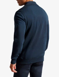 Ted Baker Ecos Funnel-neck Cotton-blend Sweatshirt -Selfridges Store R04080976 NAVY ALT03