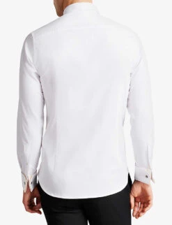 Ted Baker Witree Slim-fit Stretch-cotton Shirt -Selfridges Store R04080983 WHITE ALT03