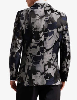 Ted Baker Diegan Single-breasted Woven Evening Jacket -Selfridges Store R04081030 BLACK ALT03