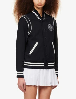 Connecticut Logo-embroidered Wool-blend Varsity Jacket -Selfridges Store R04081061 NAVYWHITE ALT02