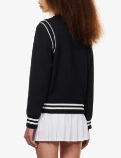 Connecticut Logo-embroidered Wool-blend Varsity Jacket -Selfridges Store R04081061 NAVYWHITE ALT03