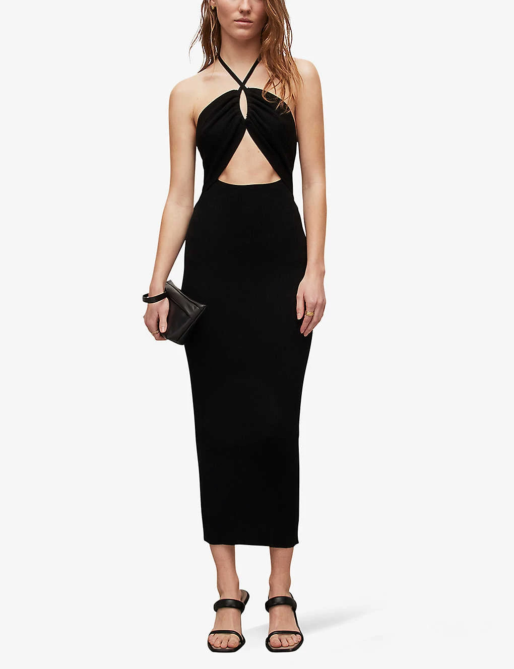 AllSaints Toni Halter-neck Woven Maxi Dress 2 AllSaints Toni Halter-neck Woven Maxi Dress - Image 2