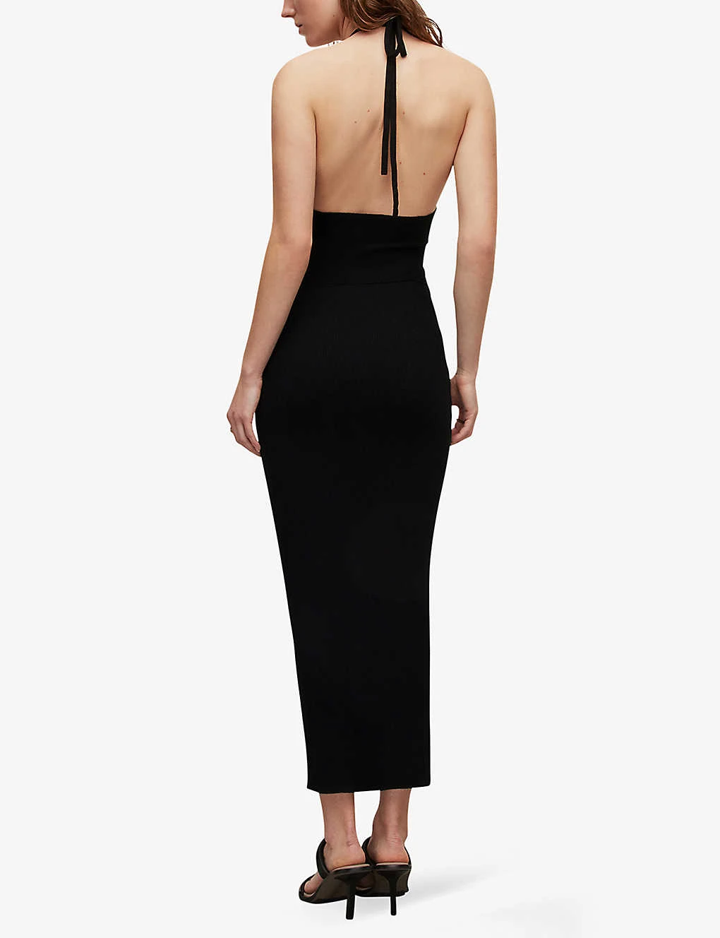 AllSaints Toni Halter-neck Woven Maxi Dress 4 AllSaints Toni Halter-neck Woven Maxi Dress - Image 4