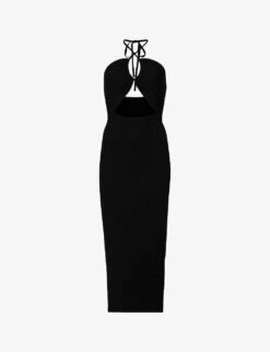 AllSaints Toni Halter-neck Woven Maxi Dress