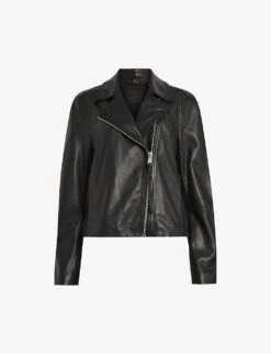 AllSaints Larna Slim-fit Leather Biker Jacket