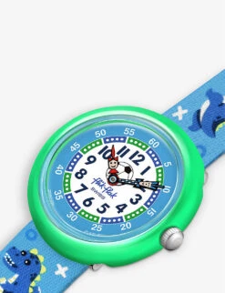 Flik Flak FBNP209 SOCCEROZAURUS Bio-sourced Plastic Quartz Watch -Selfridges Store R04081667 ALT02
