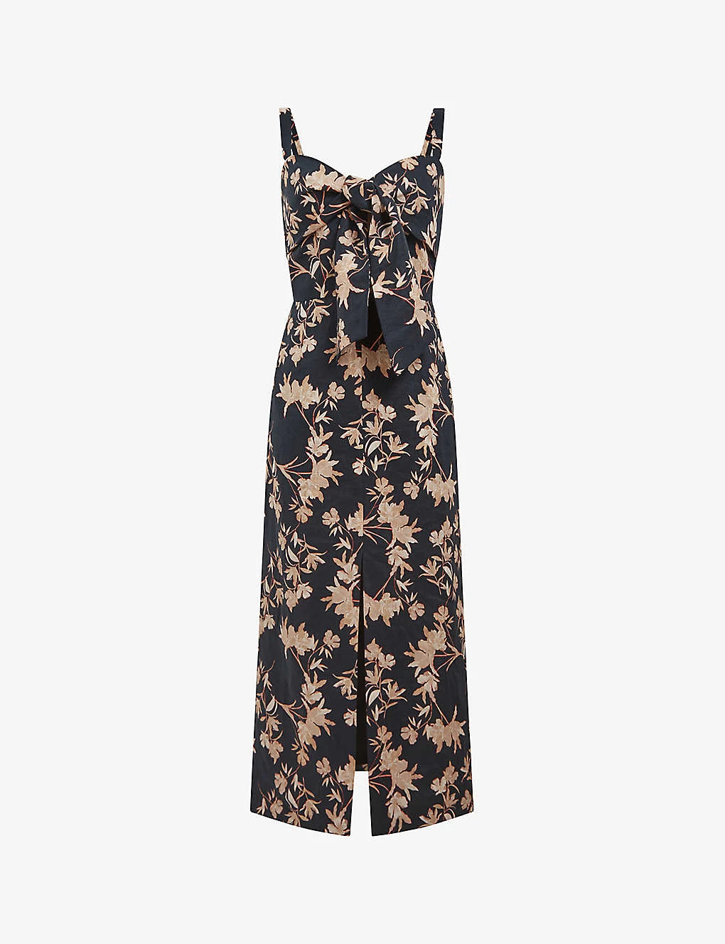 Reiss Aleen Floral-print Linen Midi Dress 1 Reiss Aleen Floral-print Linen Midi Dress