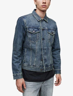 AllSaints Carrer Patch-pocket Denim Jacket -Selfridges Store R04086633 INDIGO ALT02